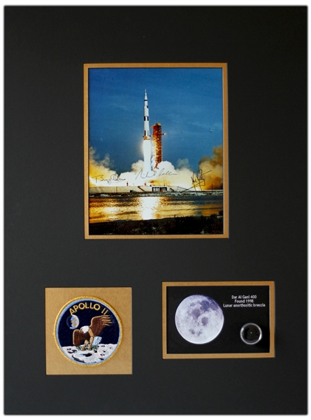 Apollo 11 Crew-Signed 8'' x 10'' Photo -- Signed by Neil Armstrong, Michael Collins & Buzz Aldrin -- With Steve Zarelli COA